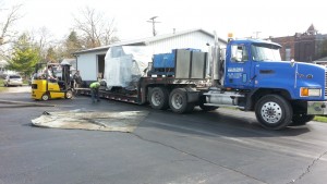 Our Okuma 560V being delivered.